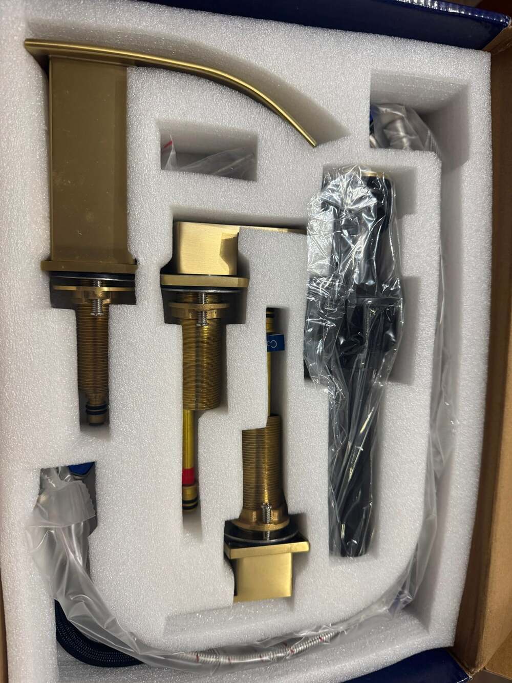 Widespread Bathroom Faucet with Pop-Up Drain